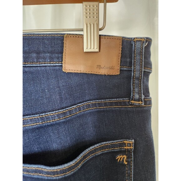Madewell 9" Mid Rise Skinny Jeans Blue Pants Womens Size 32 Dark Wash Denim - Picture 8 of 15